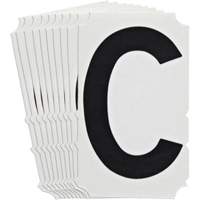&eacute;tiquettes de lettres et chiffres gothiques individuels Quick-Align, C, 4" h, Noir Air Extreme Inc.