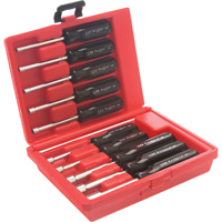 Drilled Shaft Nut Driver Set With Red Plastic Case, 10 Pcs., Metric Air Extreme Inc.