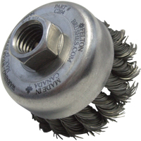 Knotted Wire Wheel Cup Brushes, 2-3/4" Dia. x 5/8"-11 Arbor Air Extreme Inc.
