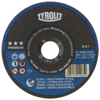 Premium 2-In-1 Thincut Cut-Off Wheels, 4-1/2" x 1/16", 7/8" Arbor, Type 1, Aluminum Oxide, 13300 RPM Air Extreme Inc.