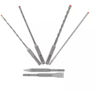 Jeu de forets et burins pour marteau &agrave; t&ecirc;te enti&egrave;rement au carbure &agrave; 4 couteaux SDS-Plus Rebar Demon, 6 morceaux, Carbure Air Extreme Inc.