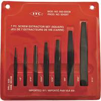 ISE-7 Ensemble d'extracteurs de vis carr&eacute;es 7 pi&egrave;ces, Pour vis de 1/8" - 9/16" Air Extreme Inc.