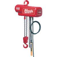 Electric Chain Hoist, 10' Lift, 2000 lbs. (1 tons) Capacity, 16 FPM Air Extreme Inc.