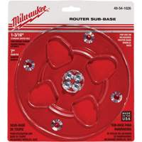 Clear 7" Diameter 1-3/16" Center Hole Sub-Base Air Extreme Inc.