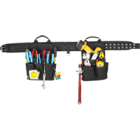 20 Pocket Tool Belt Combo, Polyester, Black Air Extreme Inc.