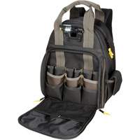 Techgear 53-Pocket Tool Backpack, 16" L x 13-1/4" W, Black, Polyester Air Extreme Inc.