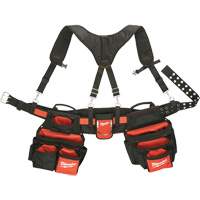 Contractor Work Belt With  Suspension Rig, Nylon, Black Air Extreme Inc.