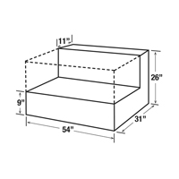 R&eacute;servoir de transfert pour carburant en acier, Acier, Capacit&eacute; 50 gal., Blanc Air Extreme Inc.