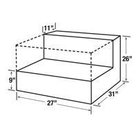 R&eacute;servoir de transfert pour carburant en acier, Acier, Capacit&eacute; 48 gal., Blanc Air Extreme Inc.