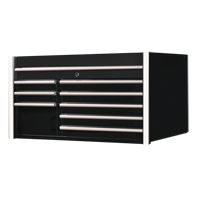 RX Series Tool Chest, 41" W, 8 Drawers, Black Air Extreme Inc.