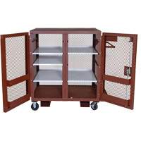 Armoire mobile en treillis, Acier, 37 pi³, Rouge Air Extreme Inc.