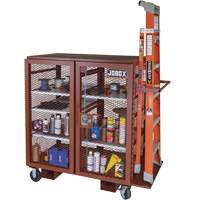 Armoire mobile en treillis, Acier, 37 pi³, Rouge Air Extreme Inc.