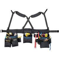 Carpenter's Tool Belt, Polyester, Black Air Extreme Inc.