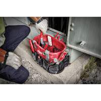 Sac ovale utilitaire, Nylon balistique, 24 pochettes, Noir/Rouge Air Extreme Inc.