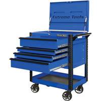 Chariot &agrave; outil s&eacute;rie EX de luxe, 4 tiroirs, 22-7/8" lo x 33" la x 44-1/4" h, Bleu Air Extreme Inc.