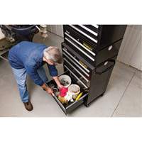 300 Series Middle Tool Chest, 26" W, 2 Drawers, Black Air Extreme Inc.