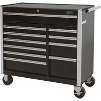 Industrial Tool Cart, 11 Drawers, 41" W x 18-3/4" D x 39-1/3" H, Black Air Extreme Inc.