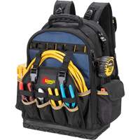 Molded Base Tool Backpack, 18" L x 13" W, Black/Blue, Ballistic/Polyester Air Extreme Inc.