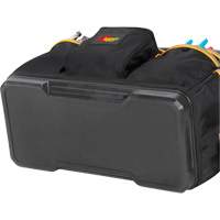 Molded Base Contractor's Closed-Top Tool Bag, Ballistic Polyester, 29 Pockets, Black/Blue Air Extreme Inc.