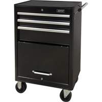 Industrial Tool Cart, 3 Drawers, 29-4/5" W x 21-1/5" D x 38-4/5" H, Black Air Extreme Inc.