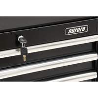 Industrial Tool Cart, 3 Drawers, 29-4/5" W x 21-1/5" D x 38-4/5" H, Black Air Extreme Inc.