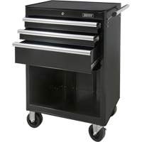 Industrial Tool Cart, 3 Drawers, 29-4/5" W x 21-1/5" D x 38-4/5" H, Black Air Extreme Inc.