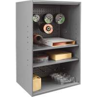 Abrasive Storage Cabinet with Pegboard, Steel, 19-7/8" x 14-1/4" x 32-3/4", Grey Air Extreme Inc.
