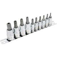 SS1438-10TB 10-Piece 1/4" & 3/8" Drive Tamperproof TORX&reg; Bit Socket Set Air Extreme Inc.