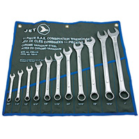 11-Piece SAE Raised Panel Combination Wrench Set, Combination, 11 Pieces, Imperial Air Extreme Inc.
