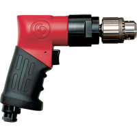 Non-Reversible Drills, 21 CFM, 1/4" NPTF, 89 dBA, 3/8" Chuck, Keyed Air Extreme Inc.