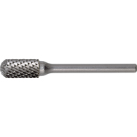 Solid Carbide Burrs - Cylinder Shape with Ball Nose, SC-42, 1/8" Dia., 9/16" Depth of Cut Air Extreme Inc.