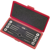 Tap & Die Sets with Production Hand Taps and Carbon Steel Round Adjustable Dies, 8 Pieces Air Extreme Inc.