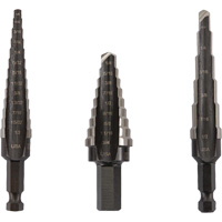 Unibit&reg; Step Drill Set, 3 Pieces, High Speed Steel Air Extreme Inc.