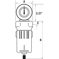 Compressed Air Filters, Modular, 3/4" NPT, Automatic Drain Air Extreme Inc.