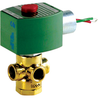 3-Way Direct Acting Universal Solenoid Valves, 1/4" Pipe, 100 psi Air Extreme Inc.