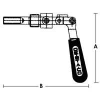 Straight Line Clamps - 601 Series, 5/8" (15.875 mm) Capacity, 100 lbs. Clamping Force Air Extreme Inc.