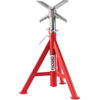 V Head Low Pipe Stand # VJ-98, 51-96 cm Height Adjustment, 12" Max. Pipe Capacity, 2500 lbs. Max. Weight Capacity Air Extreme Inc.