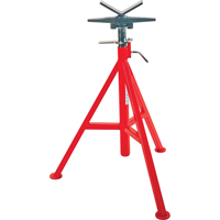 V Head High Pipe Stand #VJ-99, 71-132 cm Height Adjustment, 12" Max. Pipe Capacity, 2500 lbs. Max. Weight Capacity Air Extreme Inc.
