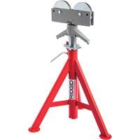 Roller Head Low Pipe Stand #RJ-98, 59-104 cm Height Adjustment, 12" Max. Pipe Capacity, 1000 lbs. Max. Weight Capacity Air Extreme Inc.
