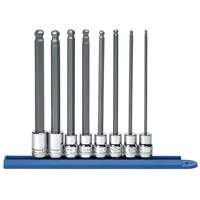 Long Ball End Metric Socket Set, Hex, 3/8" Drive, 8 Pcs Air Extreme Inc.
