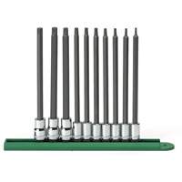 Long Bit Socket Set, Torx&reg;, 1/4"/3/8" Drive, 10 Pcs Air Extreme Inc.