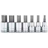 Metric Bit Socket Set, Hex, 1/2" Drive, 7 Pcs Air Extreme Inc.