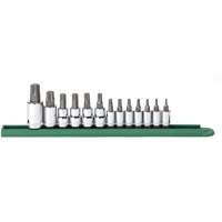 Bit Socket Set, Torx&reg;, 1/2"/1/4"/3/8" Drive, 13 Pcs Air Extreme Inc.