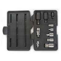 Jeu de douilles &agrave; joints et d'adaptateurs de douilles universelles 1/4", 3/8" et 1/2" &agrave; 10 pi&egrave;ces Air Extreme Inc.