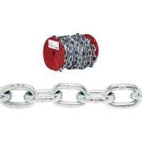 Chaîne ronde Proof Campbell, Acier &agrave; faible teneur en carbone, 3/16" x 100' (30,4 m) l, Calibre 30, Charge d'utilisation 800 lb (0,4 tonne) Air Extreme Inc.
