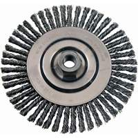 Brosses m&eacute;talliques &agrave; touret, Dia. 4-7/8", Fils 0,02", Arbre 5/8"-11, Acier inoxydable Air Extreme Inc.