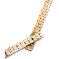 R&egrave;gle de maçon surdimensionn&eacute; Red End, 6' lo, Bois, Graduations de 1/16" Air Extreme Inc.