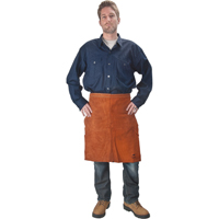 Leather Apron, Waist, 24" L, Lava Brown Air Extreme Inc.
