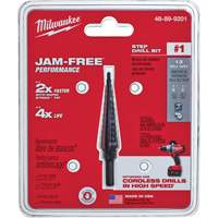 #1 Step Drill Bit, 1/8" - 1/2" , 1/32" Increments, High Speed Steel Air Extreme Inc.