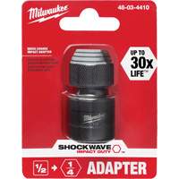 Shockwave Impact Driver Square to Hex Socket Adapter, Impact, 1/4" Drive, 1/2" Socket, 1.875" L Air Extreme Inc.